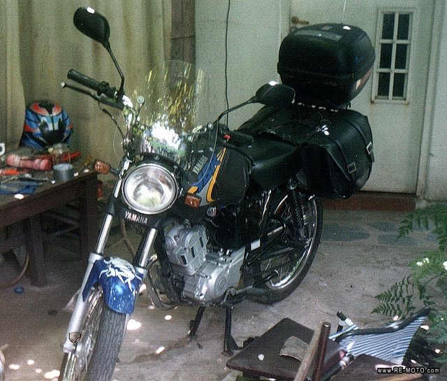 Preparando la moto