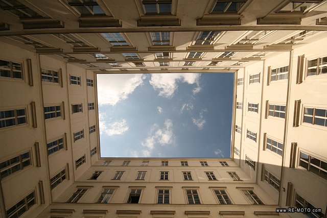 Inner patio in Vienna.