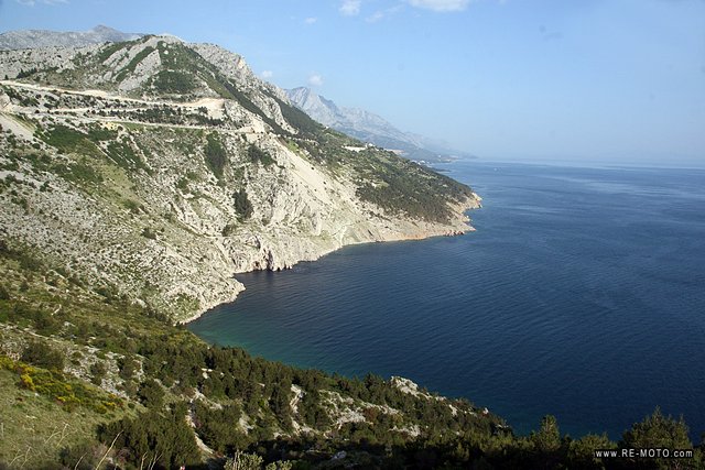 From Split we drove along the winding coast of the Adriatic Sea towards Makarska.