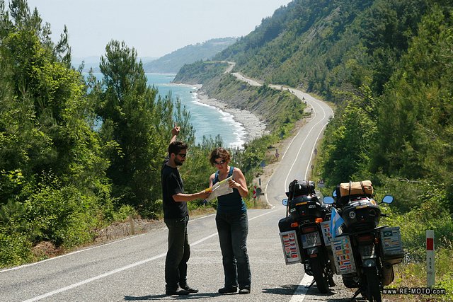 Checking the route. We continue along the coast of the Black Sea.