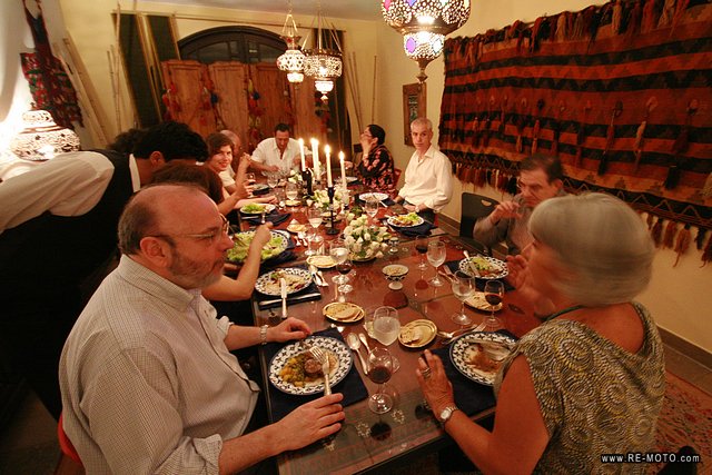 We reached Tehran and the Argentinian consul and his wife invited us to a dinner at their house. We were even served wine, which, like all alcoholic beverages, is strictly forbidden in Iran.