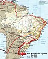 Map of: Brazil