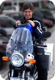 Gustavo Cieslar - Round the world motorcycle tour