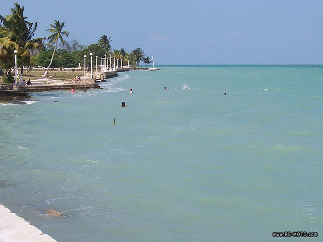 Incredible color of the water in Corozal