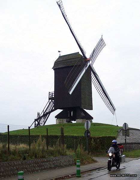 Old well-kept mindmills can be found in Belgium.