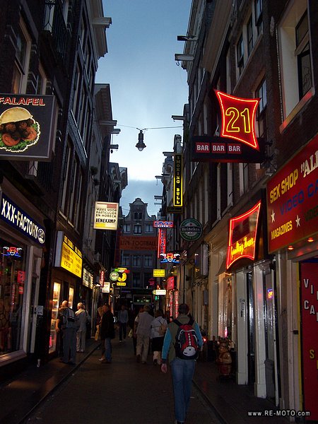 One example of this is the red-light-district, where prostitution is legal.