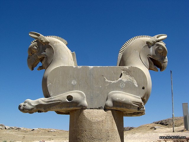The ruins of Persepolis.