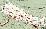 Žemėlapis: Nepal